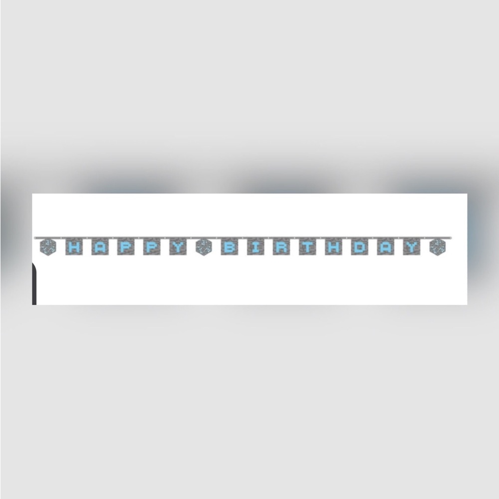 Minecraft Birthday Banner